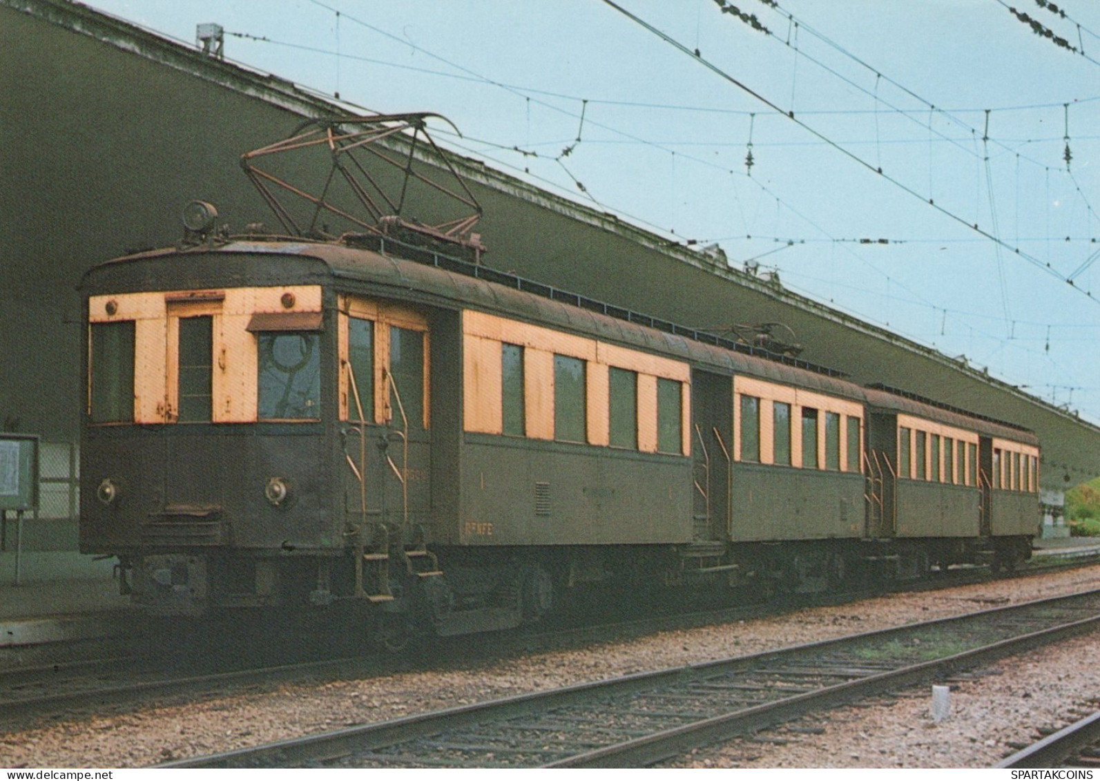 TRENO TRASPORTO FERROVIARIO Vintage Cartolina CPSM #PAA697.IT - Trains