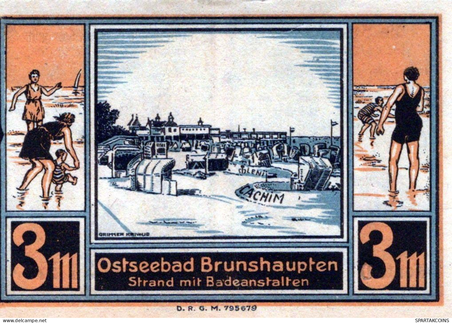 3 MARK 1914-1924 Stadt BRUNSHAUPTEN Mecklenburg-Schwerin UNC DEUTSCHLAND #PC853 - Lokale Ausgaben