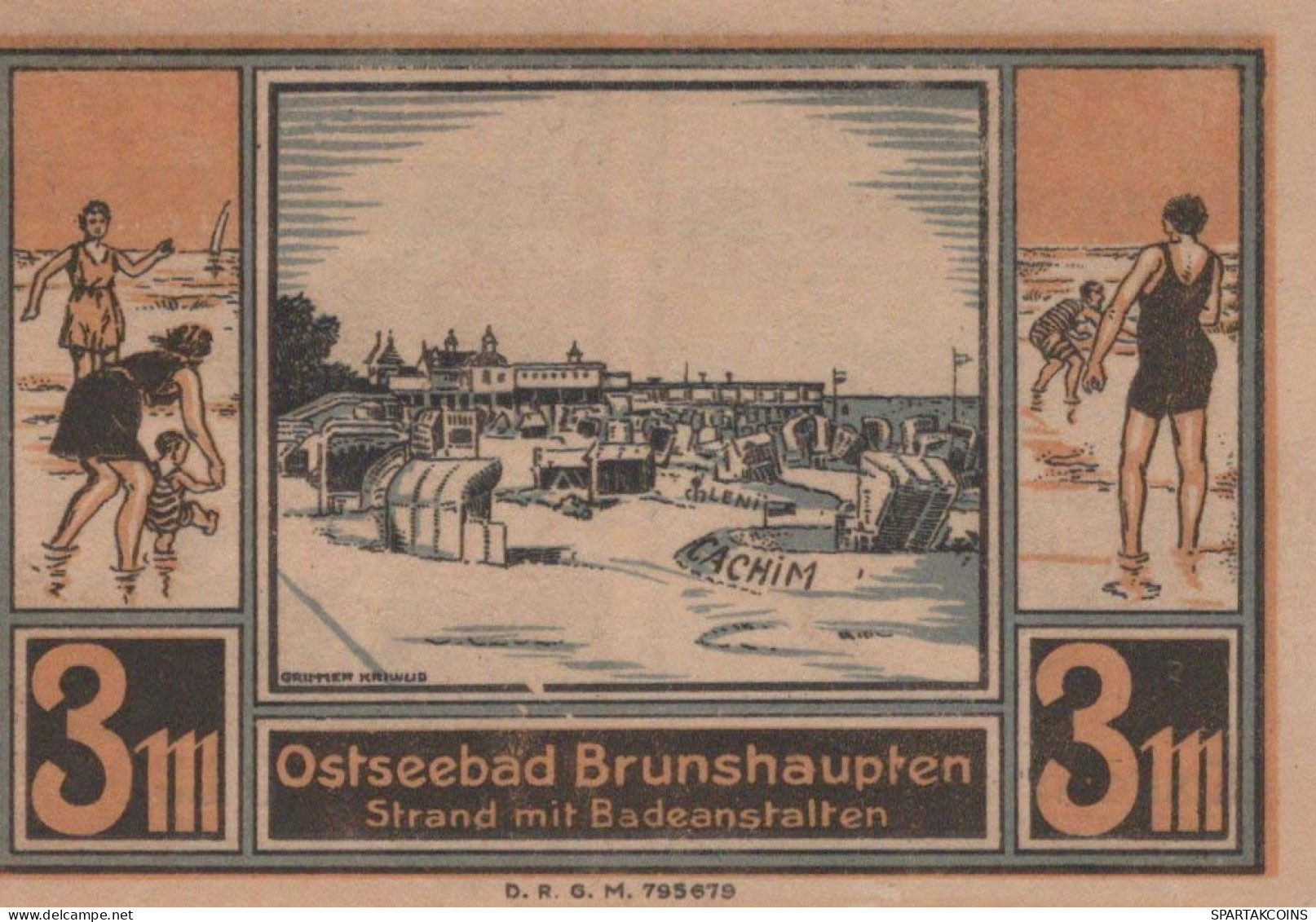 3 MARK 1914-1924 Stadt BRUNSHAUPTEN Mecklenburg-Schwerin UNC DEUTSCHLAND #PC839 - Lokale Ausgaben