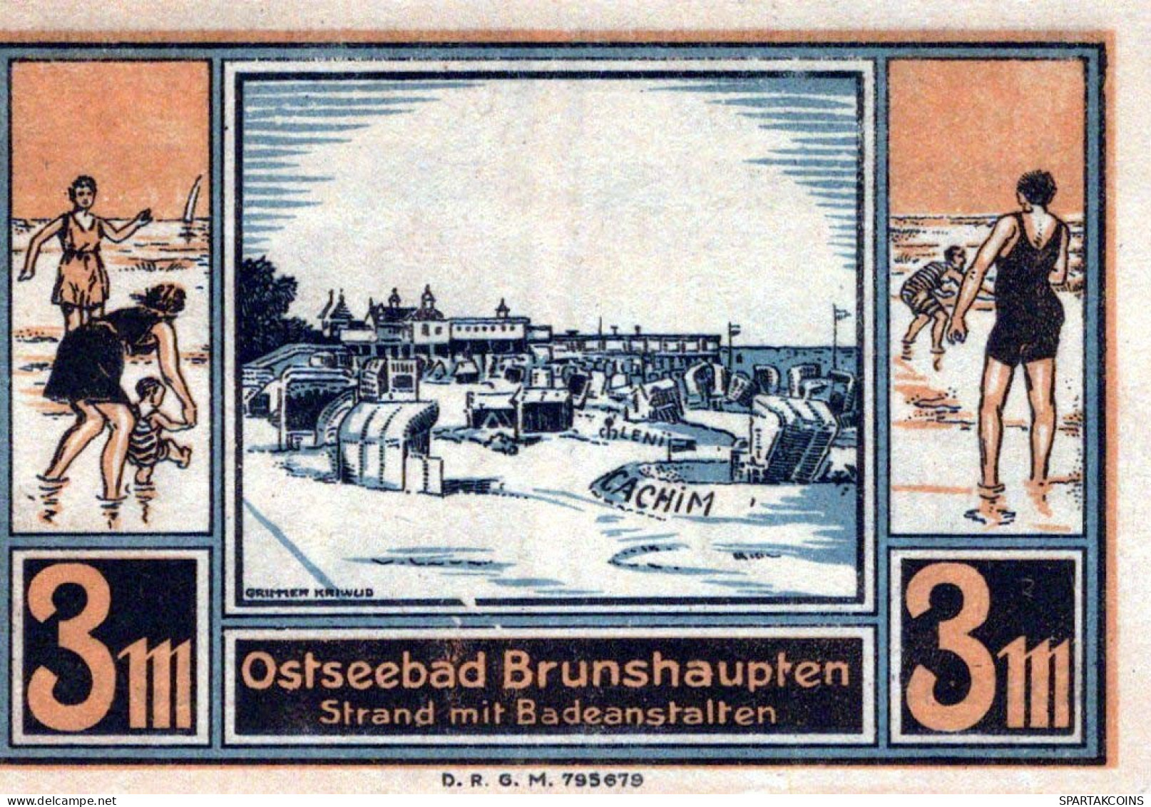 3 MARK 1914-1924 Stadt BRUNSHAUPTEN Mecklenburg-Schwerin UNC DEUTSCHLAND #PC839 - Lokale Ausgaben