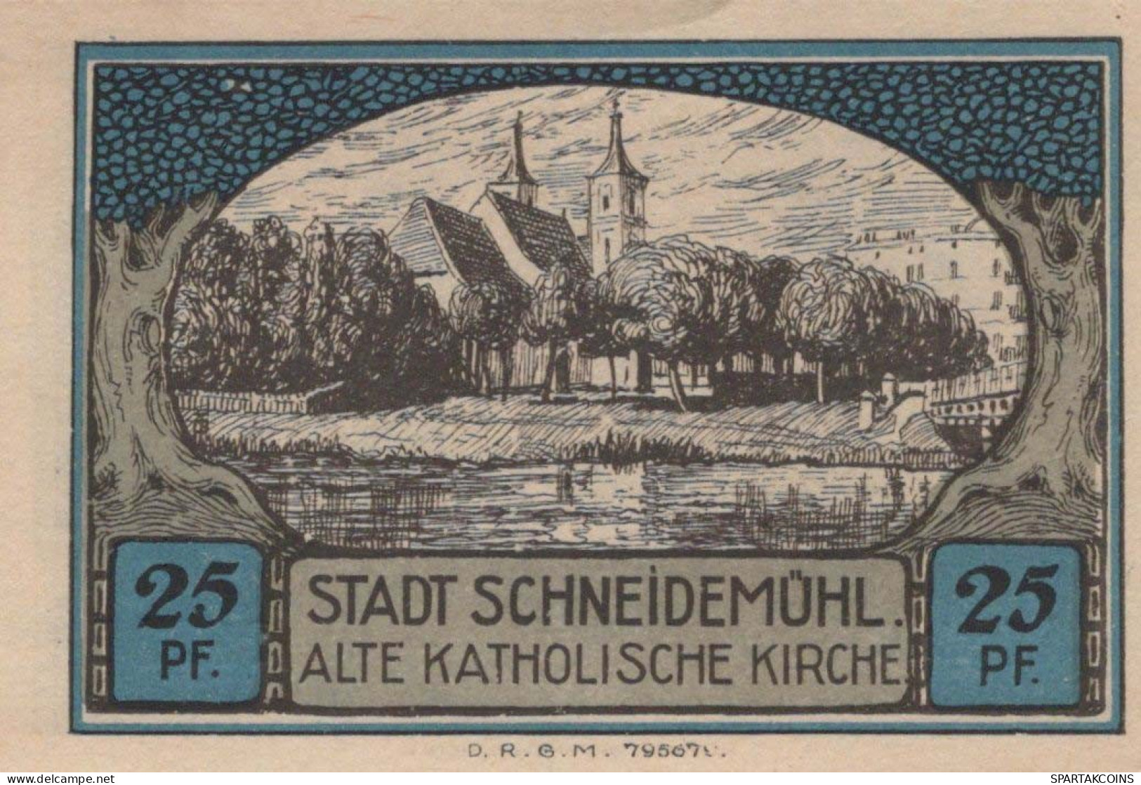 25 PFENNIG Stadt SCHNEIDEMÜHL Posen UNC DEUTSCHLAND Notgeld Banknote #PI028 - Lokale Ausgaben