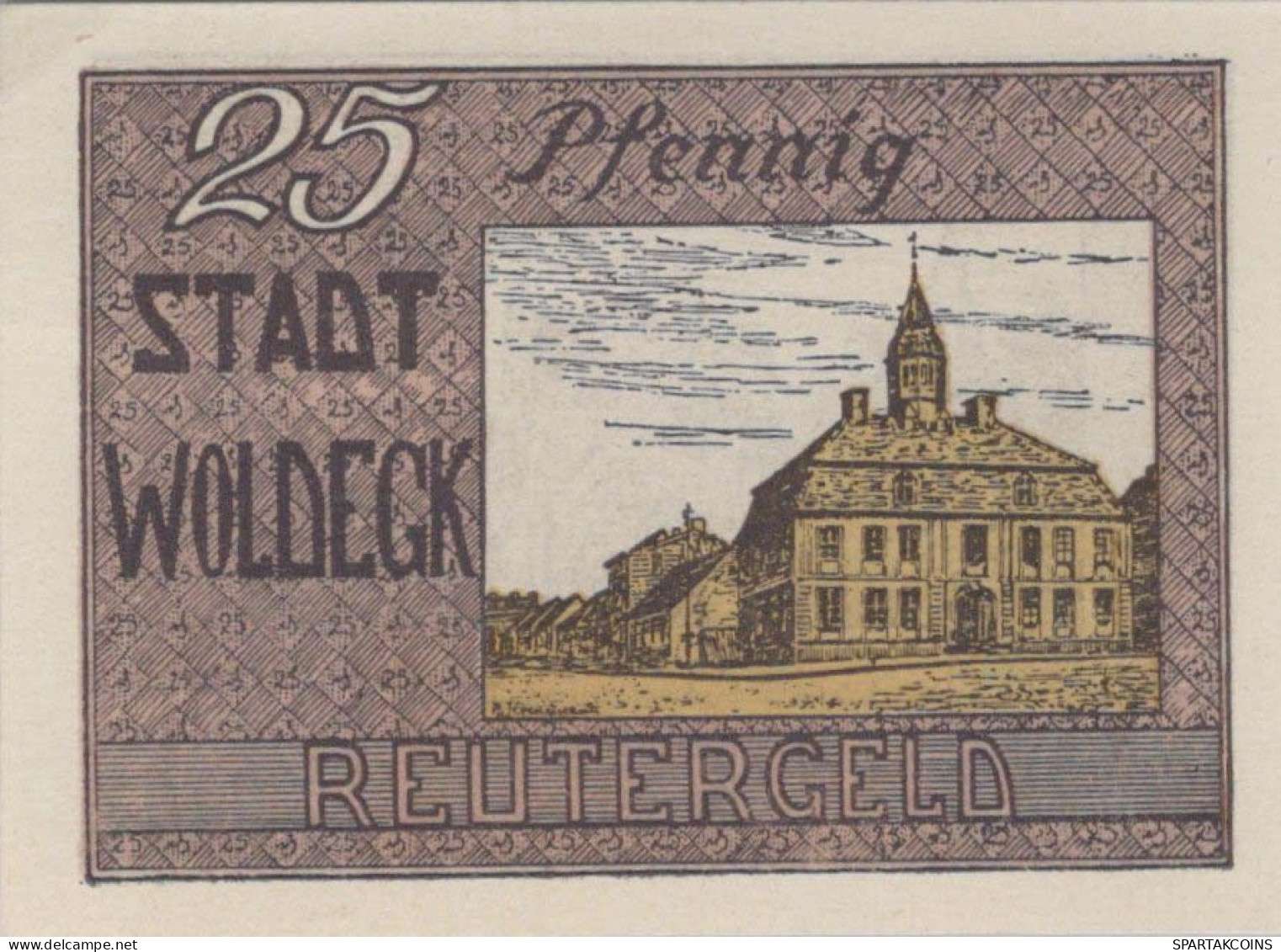 25 PFENNIG 1922 Stadt WOLDEGK Mecklenburg-Strelitz UNC DEUTSCHLAND #PI687 - [11] Lokale Uitgaven