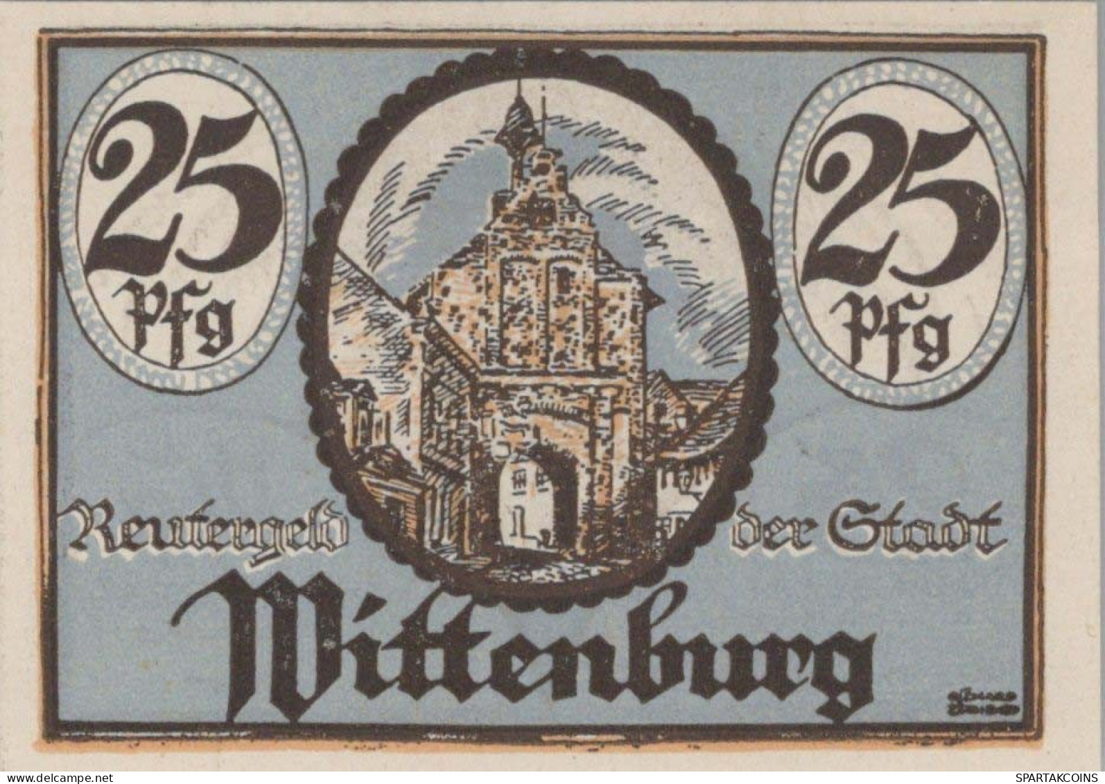 25 PFENNIG 1922 Stadt WITTENBURG Mecklenburg-Schwerin UNC DEUTSCHLAND #PH646 - [11] Lokale Uitgaven