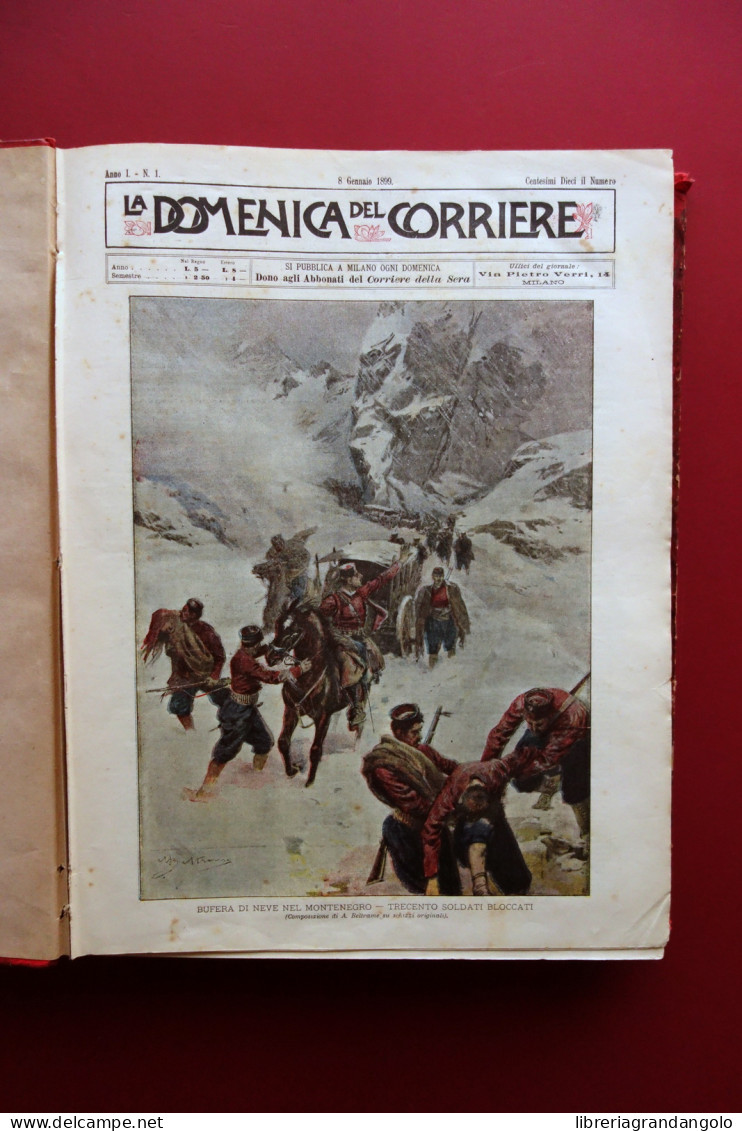 La Domenica Del Corriere Anno 1 52 Numeri 1899 Anno Completo Molto Raro - Ohne Zuordnung