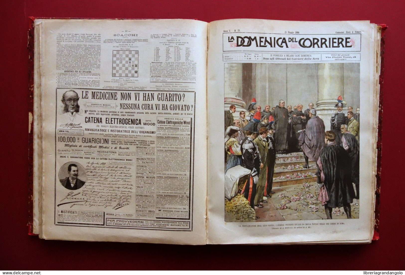 La Domenica del Corriere Anno 1 52 Numeri 1899 Anno Completo Molto Raro