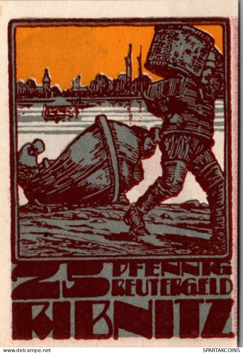 25 PFENNIG 1922 Stadt RIBNITZ Mecklenburg-Schwerin UNC DEUTSCHLAND #PI852 - [11] Emissions Locales
