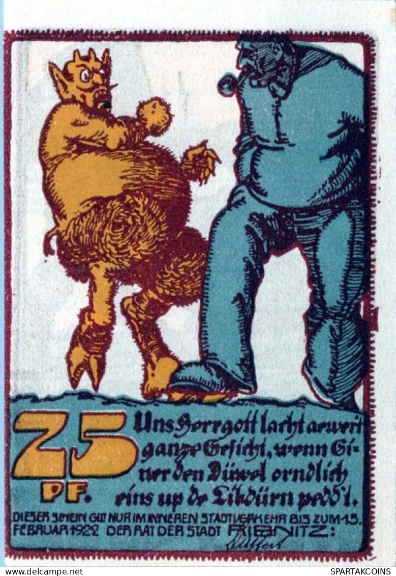 25 PFENNIG 1922 Stadt RIBNITZ Mecklenburg-Schwerin UNC DEUTSCHLAND #PI852 - [11] Emissions Locales