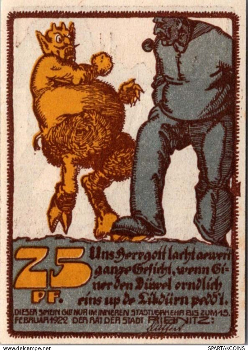 25 PFENNIG 1922 Stadt RIBNITZ Mecklenburg-Schwerin DEUTSCHLAND Notgeld #PG345 - [11] Lokale Uitgaven