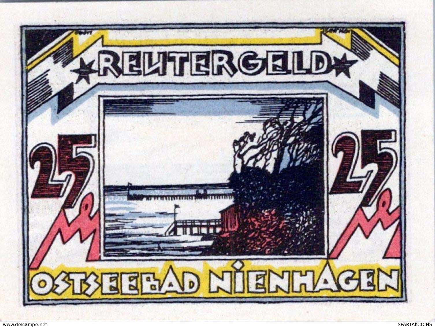 25 PFENNIG 1922 Stadt NIENHAGEN Mecklenburg-Schwerin DEUTSCHLAND Notgeld #PJ142 - [11] Local Banknote Issues