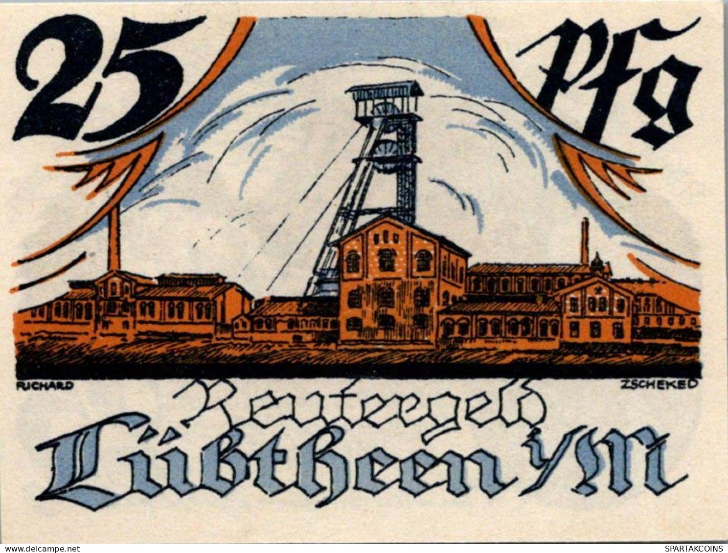 25 PFENNIG 1922 Stadt LÜBTHEEN Mecklenburg-Schwerin UNC DEUTSCHLAND #PI667 - [11] Emissions Locales