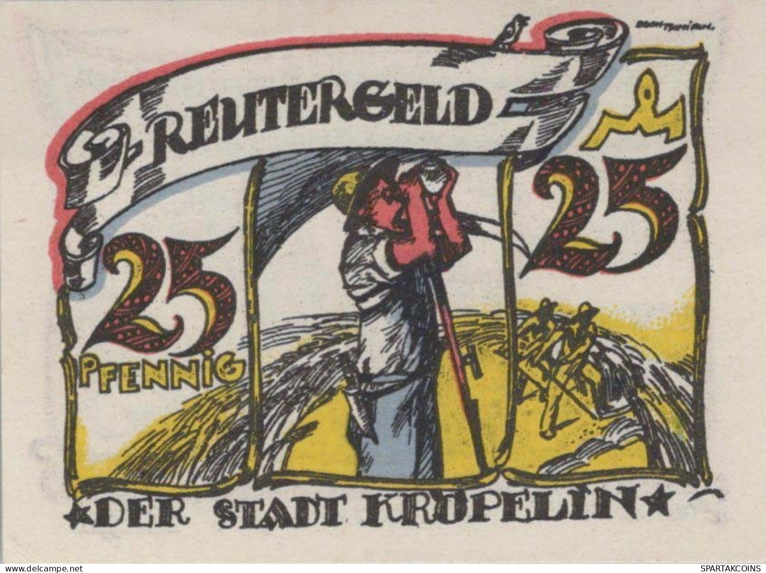 25 PFENNIG 1922 Stadt KRoPELIN Mecklenburg-Schwerin UNC DEUTSCHLAND #PI615 - Lokale Ausgaben