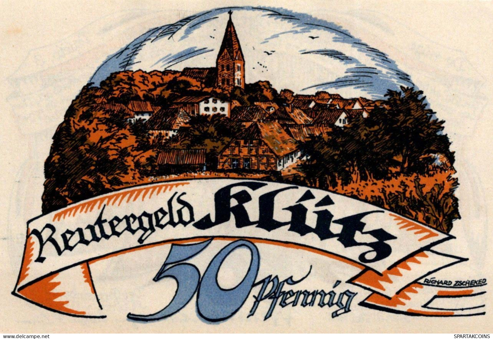 25 PFENNIG 1922 Stadt KLÜTZ Mecklenburg-Schwerin UNC DEUTSCHLAND Notgeld #PI553 - [11] Emissions Locales