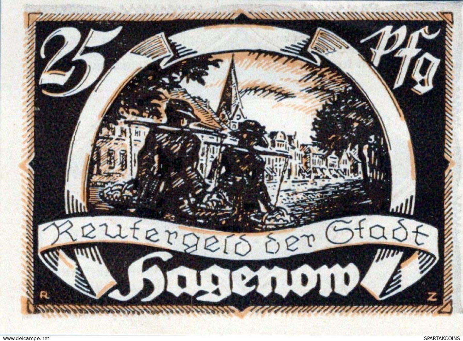 25 PFENNIG 1922 Stadt HAGENOW Mecklenburg-Schwerin DEUTSCHLAND Notgeld #PJ136 - [11] Emissions Locales