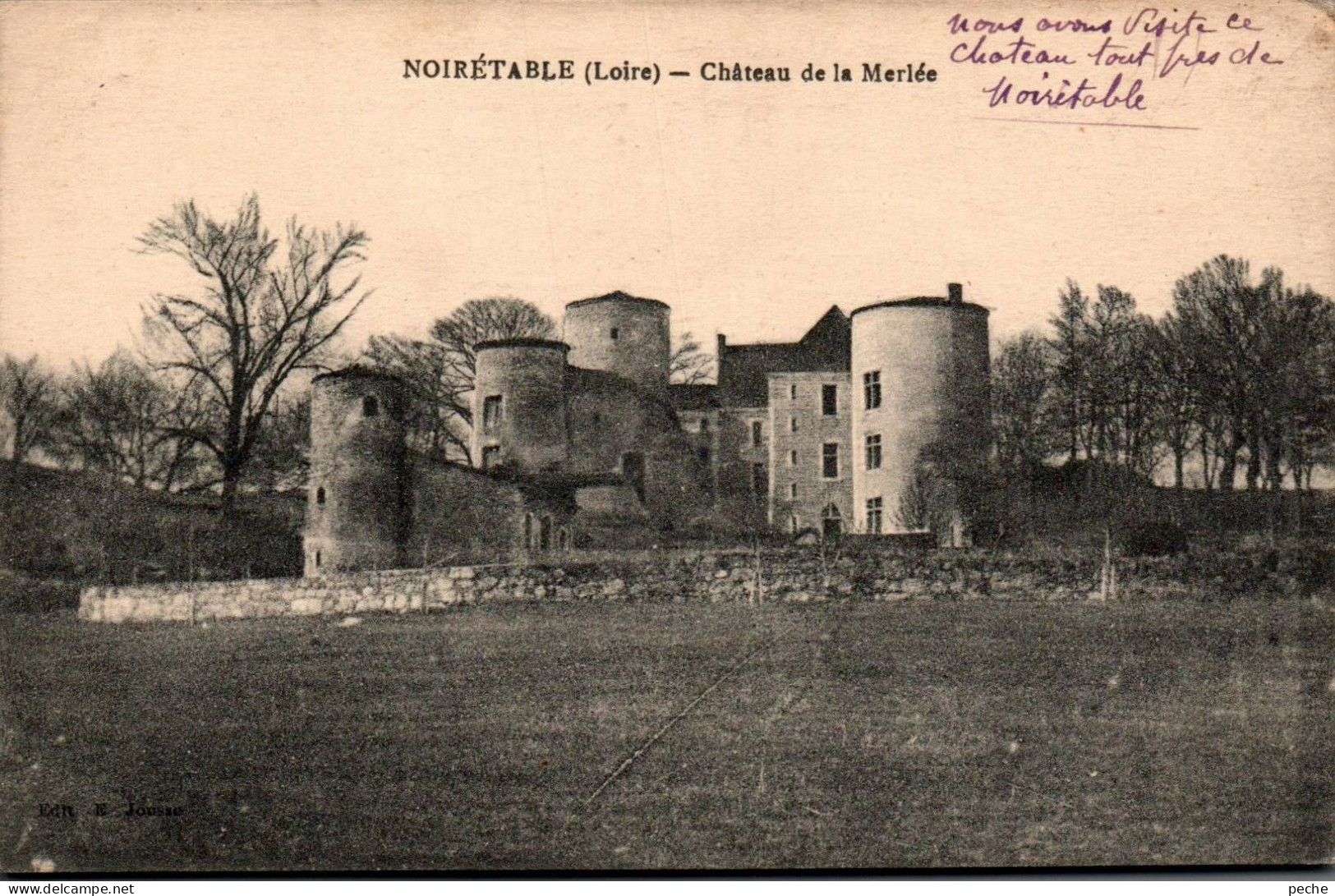 N°2838 W -cpa Noirétable -château De La Merlée- - Noiretable