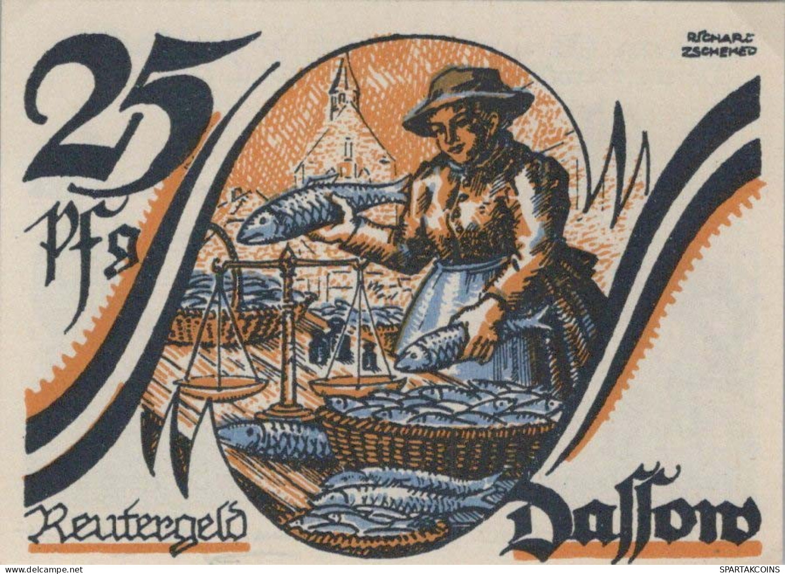 25 PFENNIG 1922 Stadt DASSOW Mecklenburg-Schwerin UNC DEUTSCHLAND Notgeld #PI999 - [11] Local Banknote Issues
