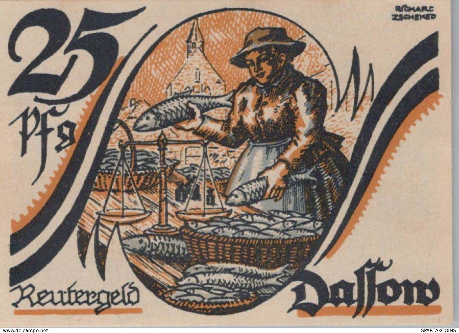 25 PFENNIG 1922 Stadt DASSOW Mecklenburg-Schwerin UNC DEUTSCHLAND Notgeld #PA429 - [11] Local Banknote Issues