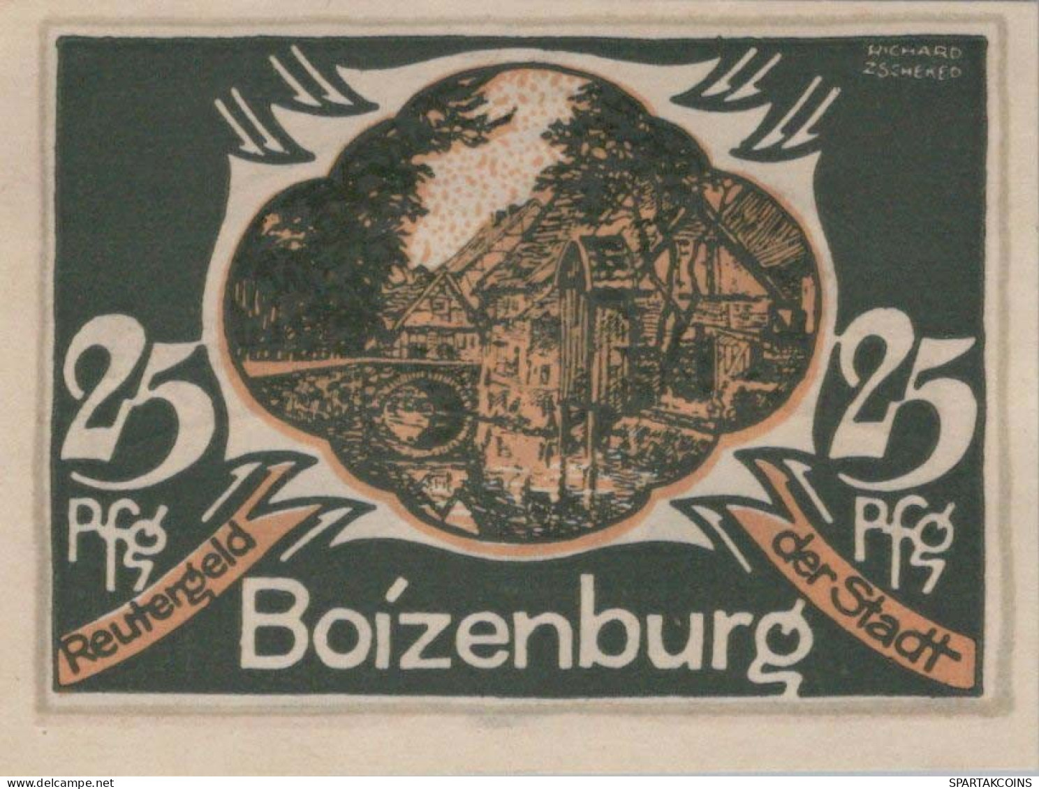 25 PFENNIG 1922 Stadt BOIZENBURG Mecklenburg-Schwerin UNC DEUTSCHLAND #PA254 - [11] Local Banknote Issues