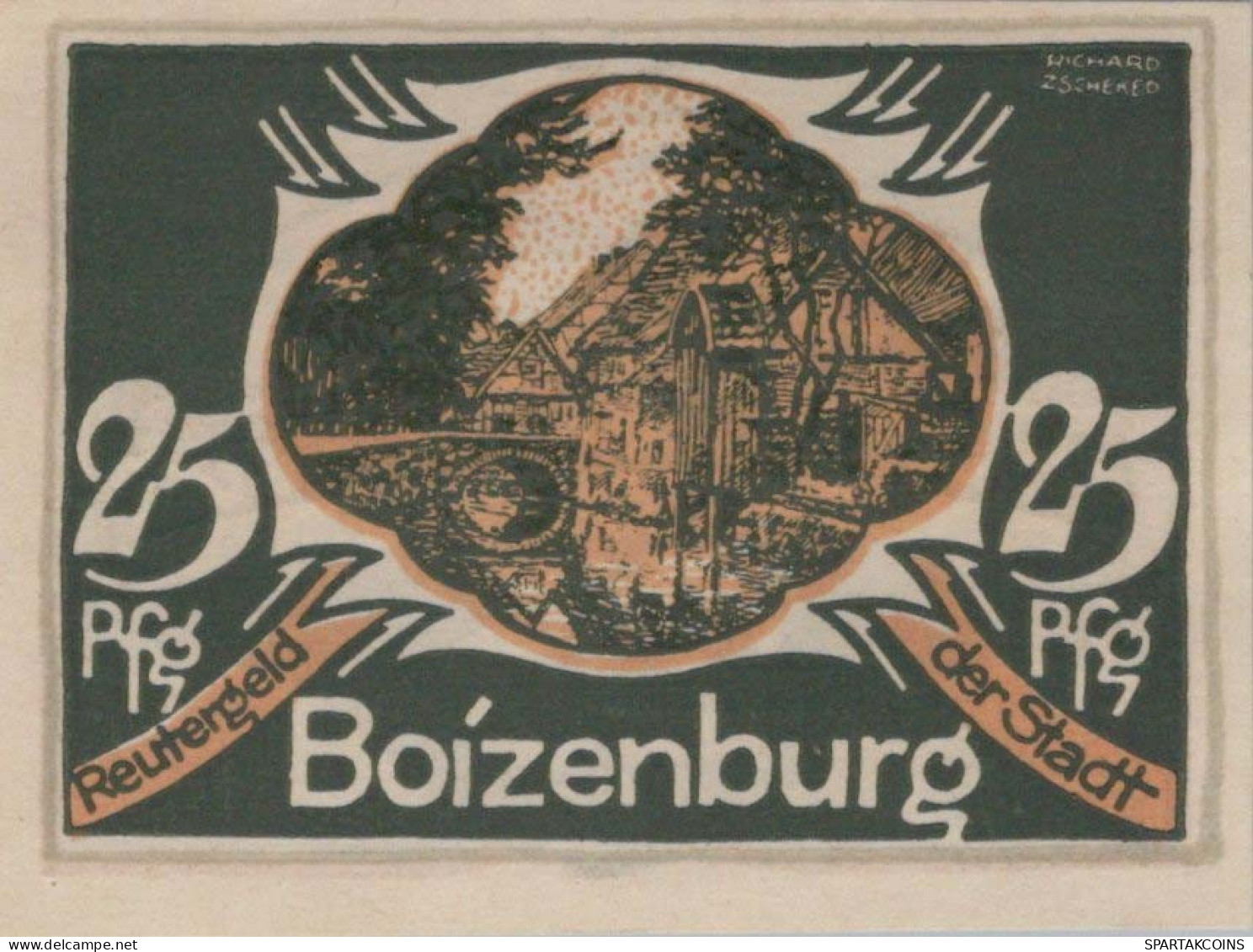 25 PFENNIG 1922 Stadt BOIZENBURG Mecklenburg-Schwerin UNC DEUTSCHLAND #PA254 - [11] Emissions Locales