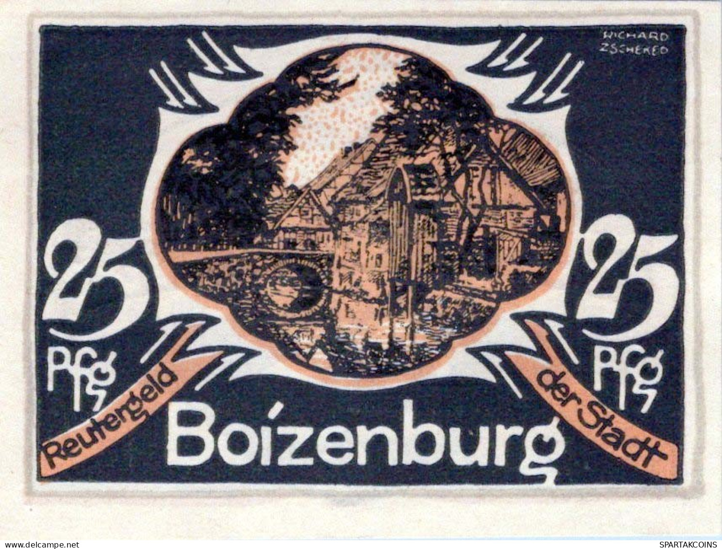 25 PFENNIG 1922 Stadt BOIZENBURG Mecklenburg-Schwerin UNC DEUTSCHLAND #PA254 - [11] Emissions Locales