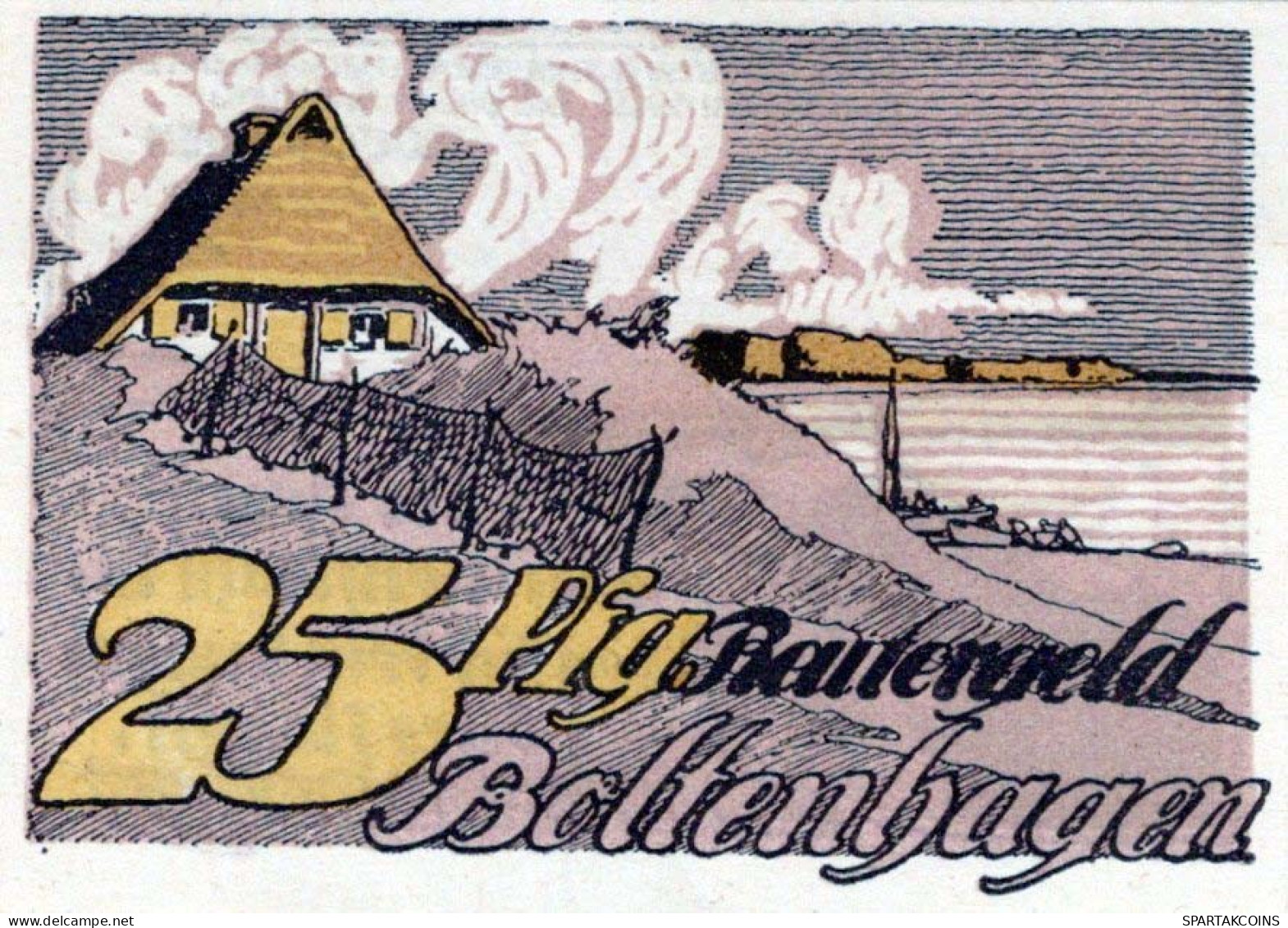 25 PFENNIG 1922 Stadt BOLTENHAGEN Mecklenburg-Schwerin UNC DEUTSCHLAND #PI991 - [11] Emissions Locales