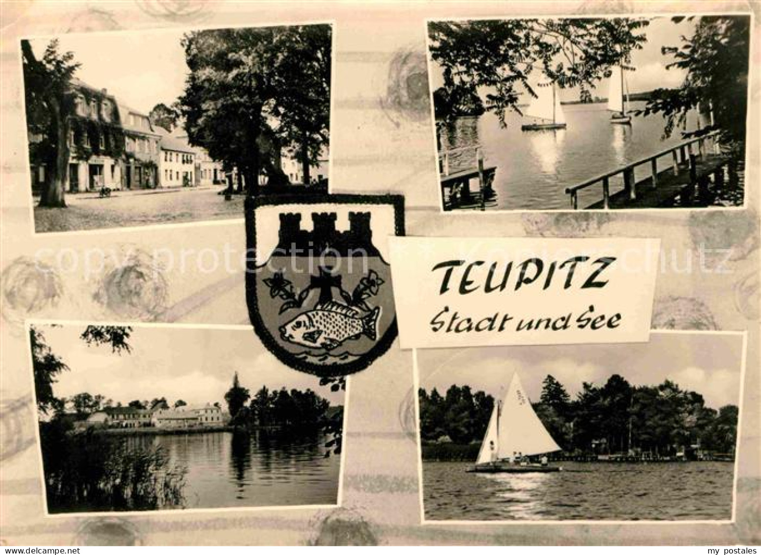 72632649 Teupitz Stadt Und See Segeln Wappen Teupitz - Teupitz
