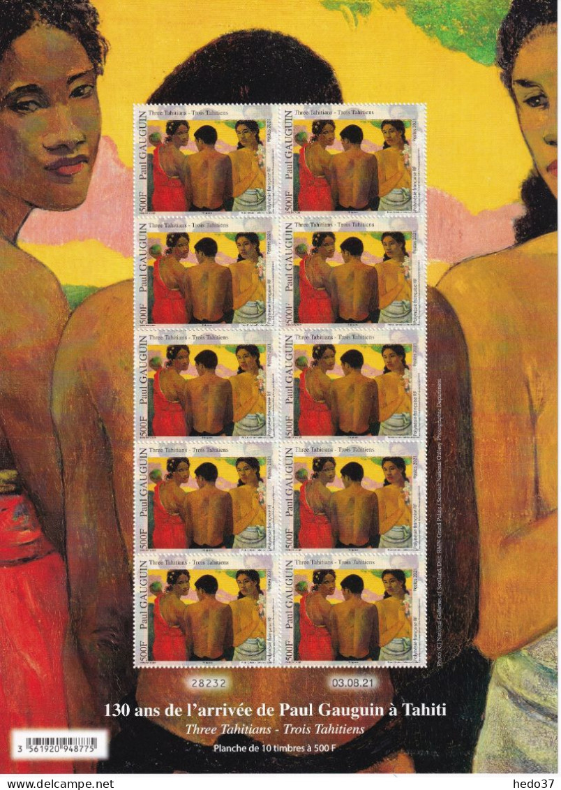 Polynésie N°1284 - Gauguin - Feuille Entière - Neuf ** Sans Charnière - TB - Unused Stamps