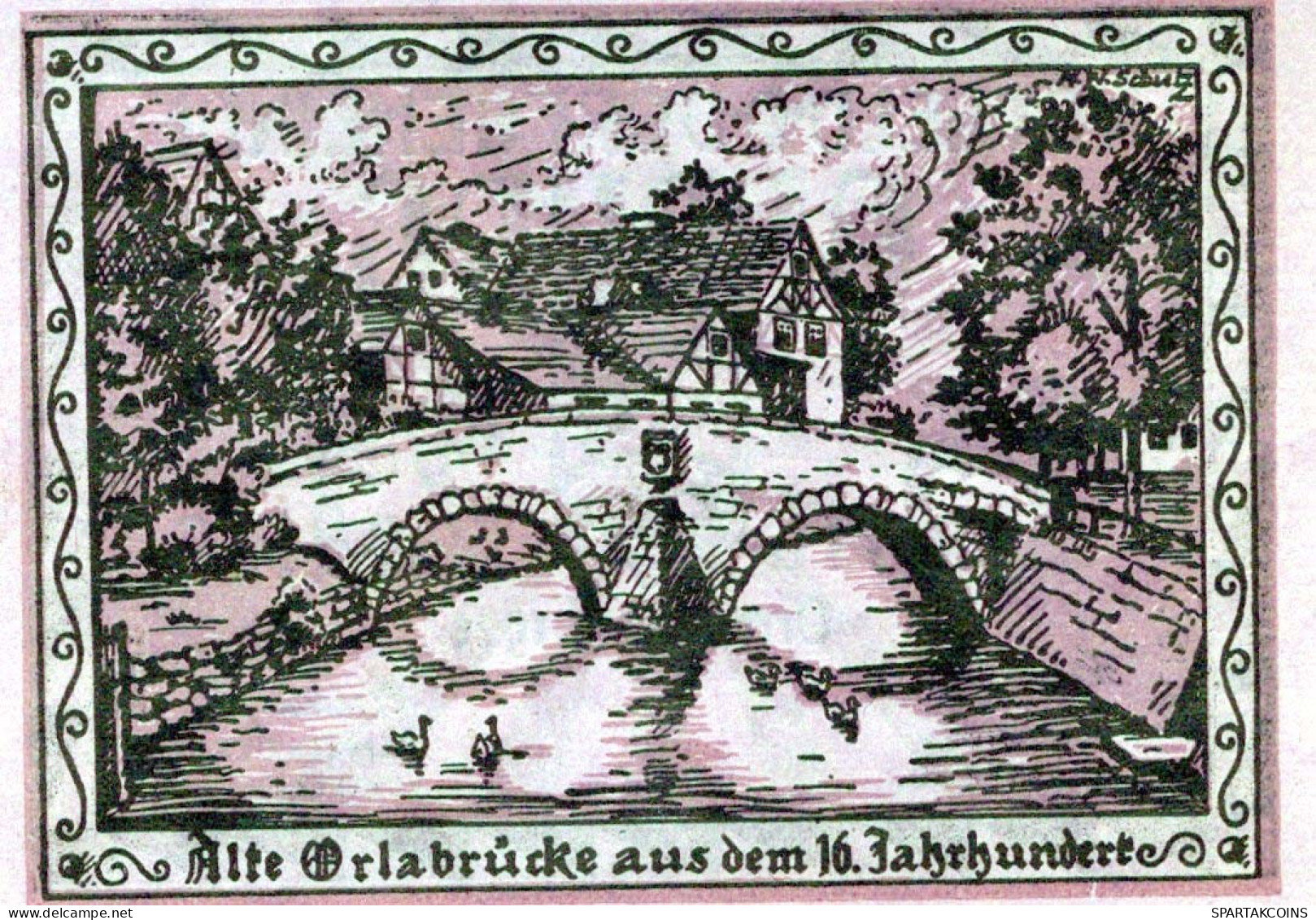25 PFENNIG 1921 Stadt OPPURG Thuringia DEUTSCHLAND Notgeld Banknote #PF677 - [11] Emissions Locales
