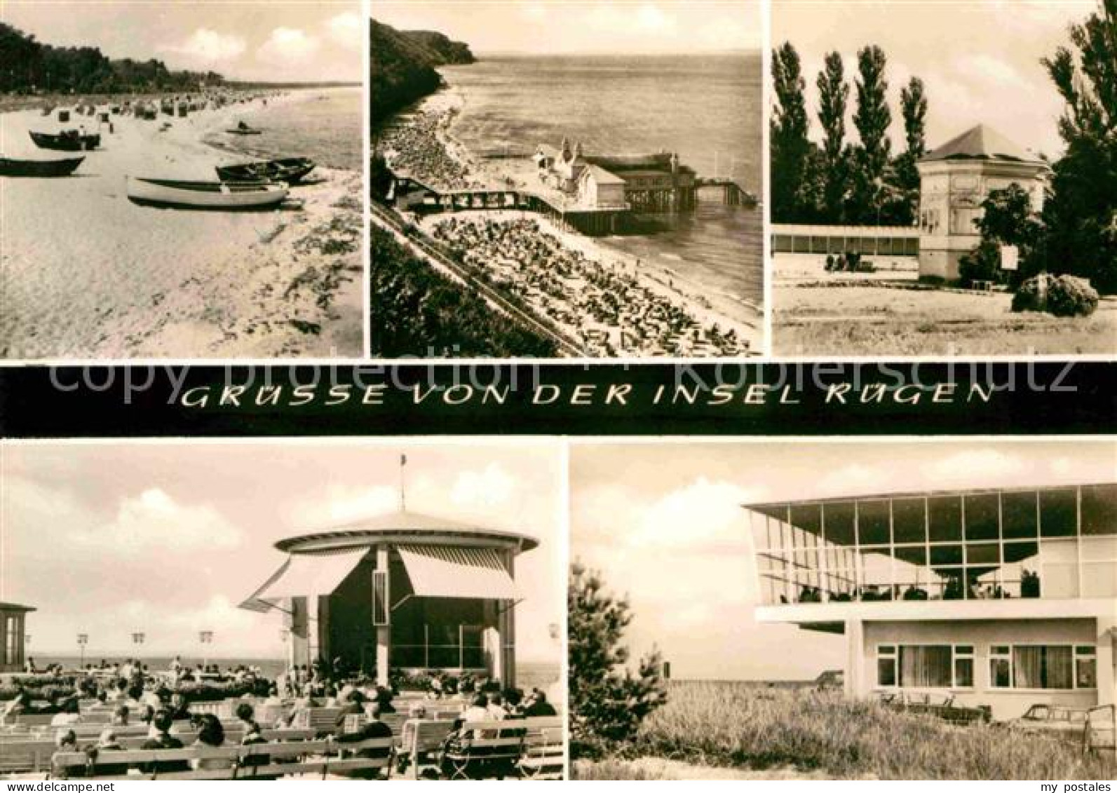 72632625 Insel Ruegen Thiessow Sellin Goehren Binz Baabe Strand Seebruecke Cafe  - Altri & Non Classificati