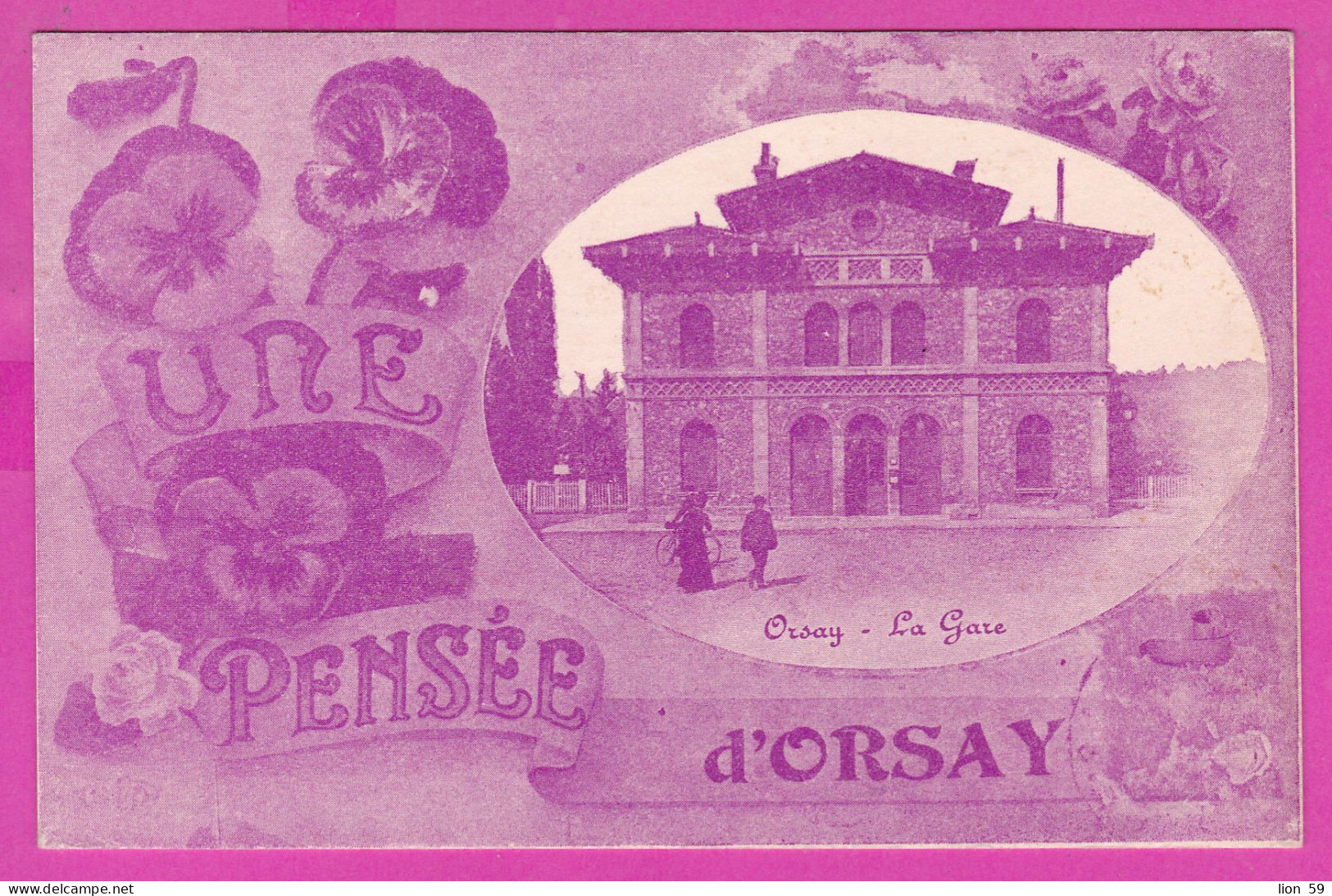 294206 / France - Une Pensee D'Orsay - La Gare PC 1989 USED 0.60+3.00 Fr. Liberty Of Gandon "Fécamp, Son Port, Sa Plage, - 1982-1990 Liberté (Gandon)