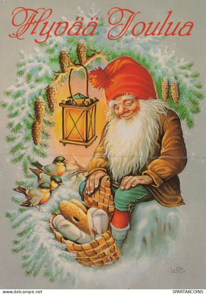 WEIHNACHTSMANN SANTA CLAUS WEIHNACHTSFERIEN Vintage Postkarte CPSM #PAK936.DE - Kerstman