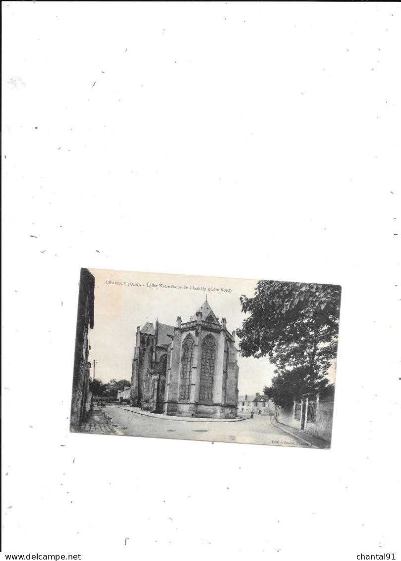CARTE POSTALE 60 CHAMBLY EGLISE NOTRE DAME DE CHAMBLY VOYAGEE - Other & Unclassified