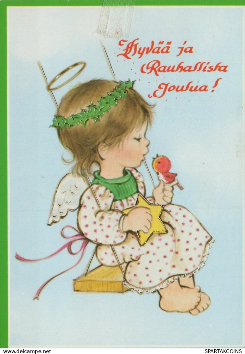 ENGEL WEIHNACHTSFERIEN Feiern & Feste Vintage Ansichtskarte Postkarte CPSM #PAJ028.DE - Angels