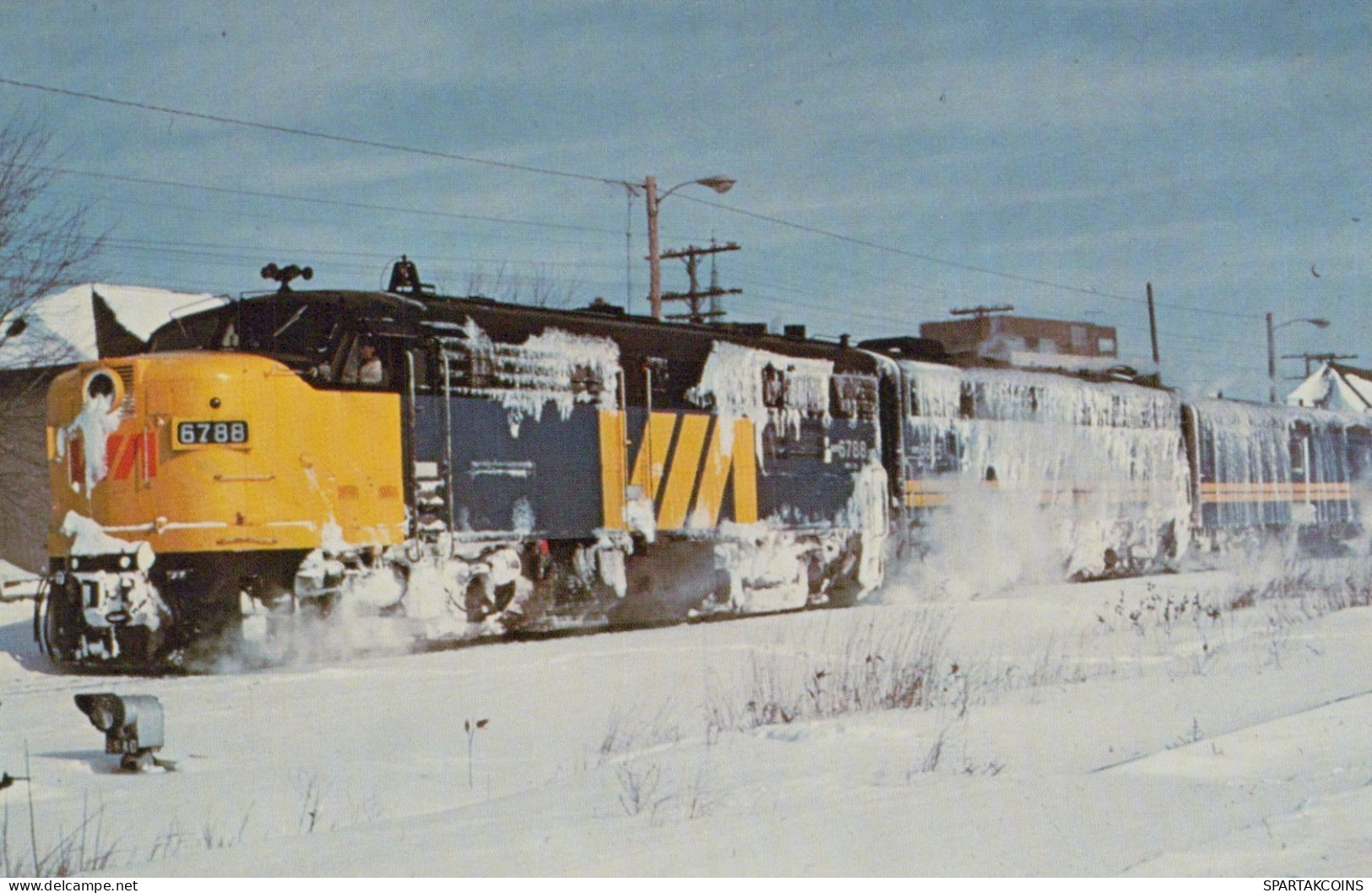 ZUG Schienenverkehr Eisenbahnen Vintage Ansichtskarte Postkarte CPSMF #PAA493.DE - Trains