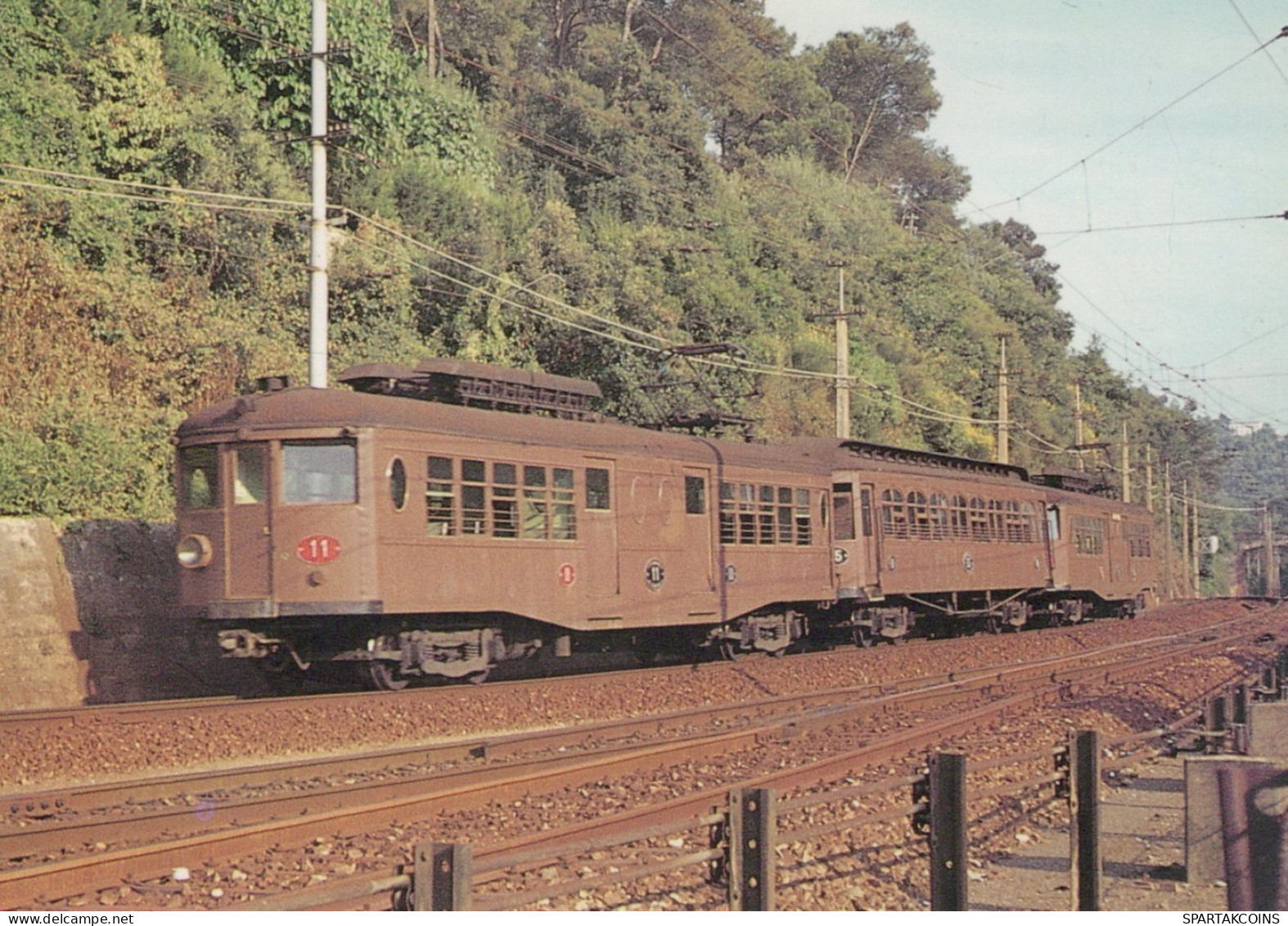 ZUG Schienenverkehr Eisenbahnen Vintage Ansichtskarte Postkarte CPSM #PAA696.DE - Treinen