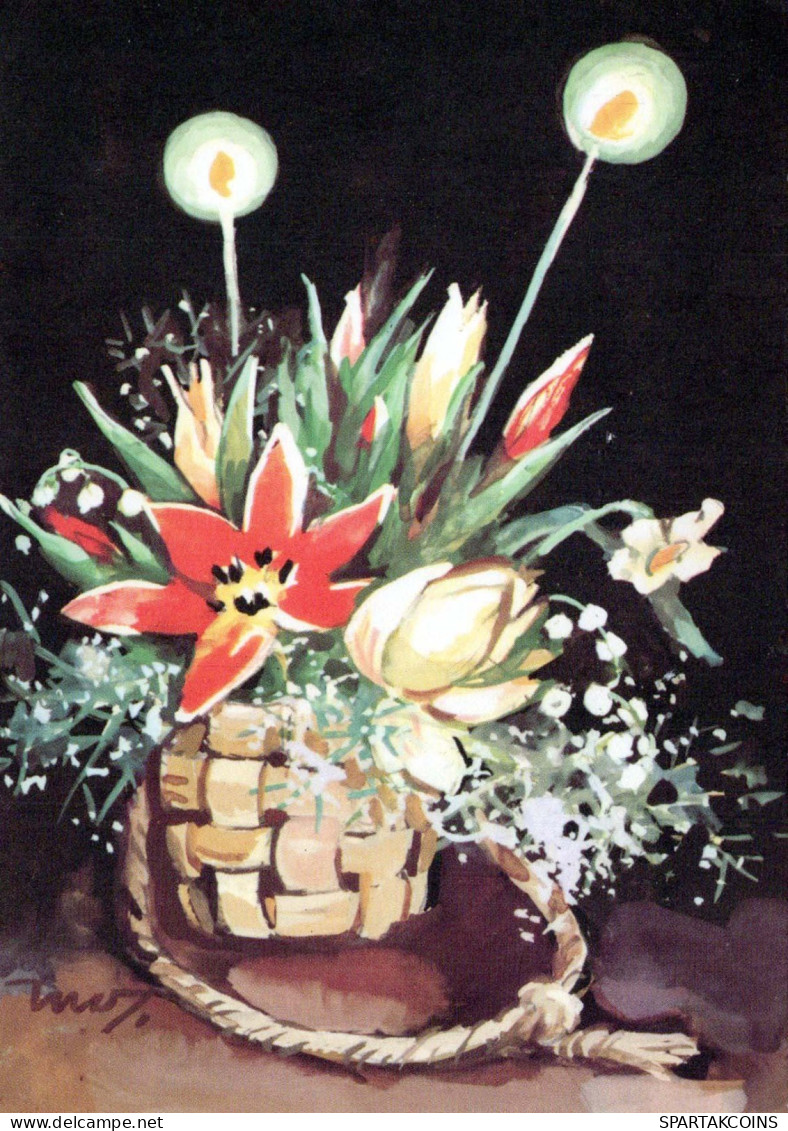 FIORI Vintage Cartolina CPSM #PBZ279.IT - Flowers