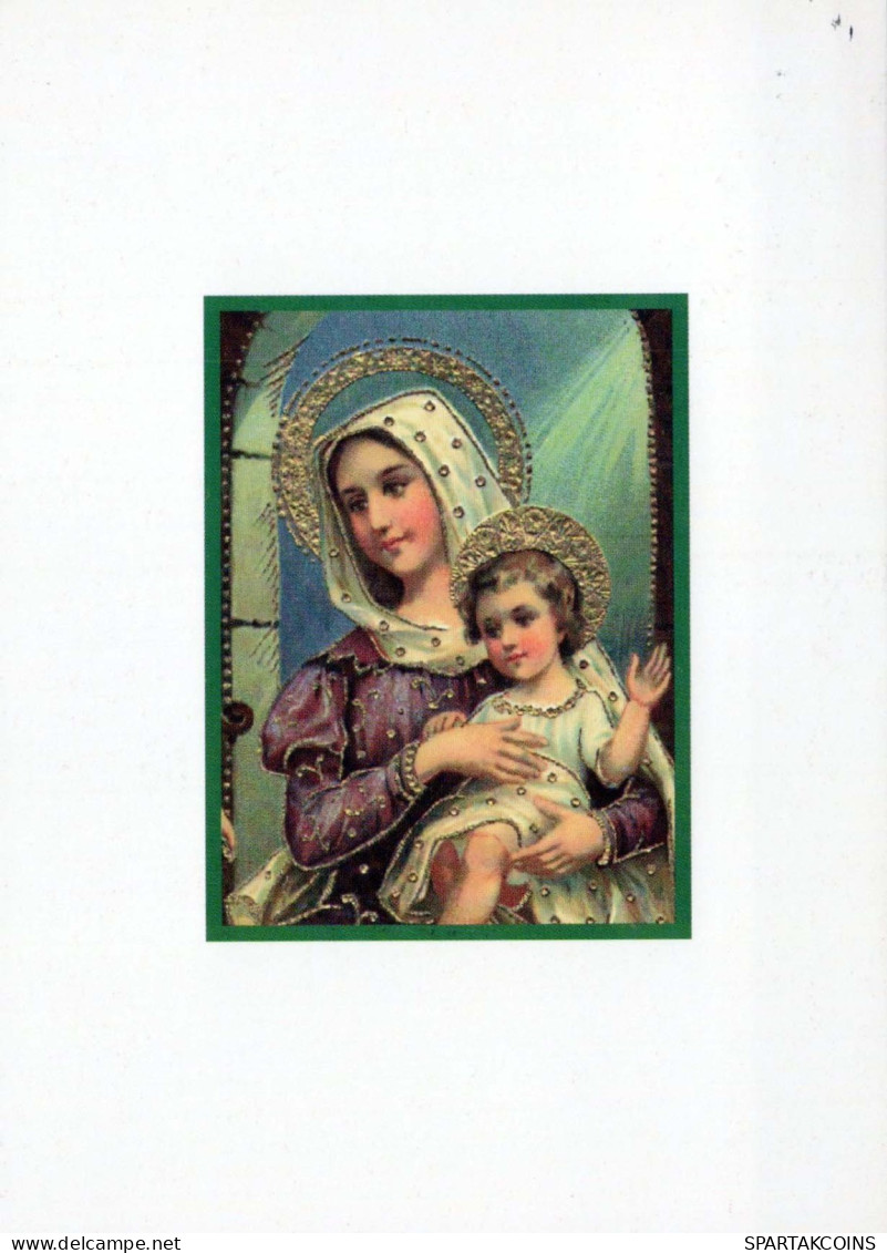 Vergine Maria Madonna Gesù Bambino Religione Vintage Cartolina CPSM #PBQ141.IT - Vierge Marie & Madones