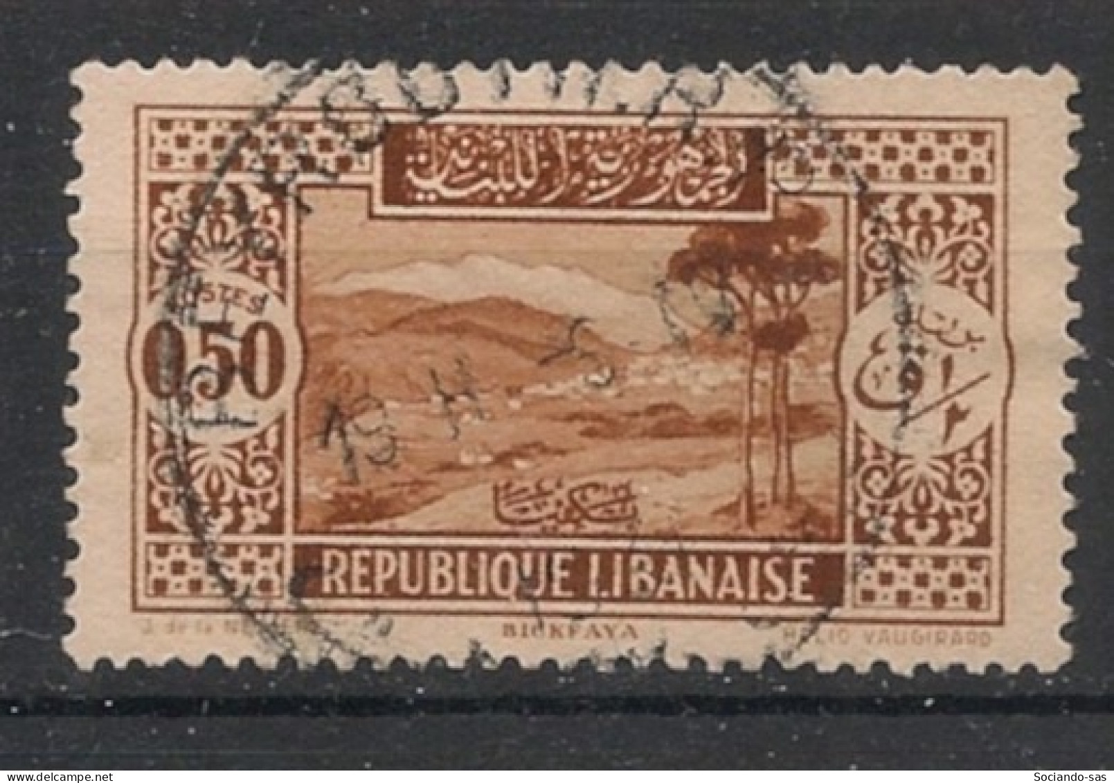 GRAND LIBAN - 1930-35 - N°YT. 131 - Bickfaya 0pi50 Brun-jaune - Oblitéré / Used - Gebraucht