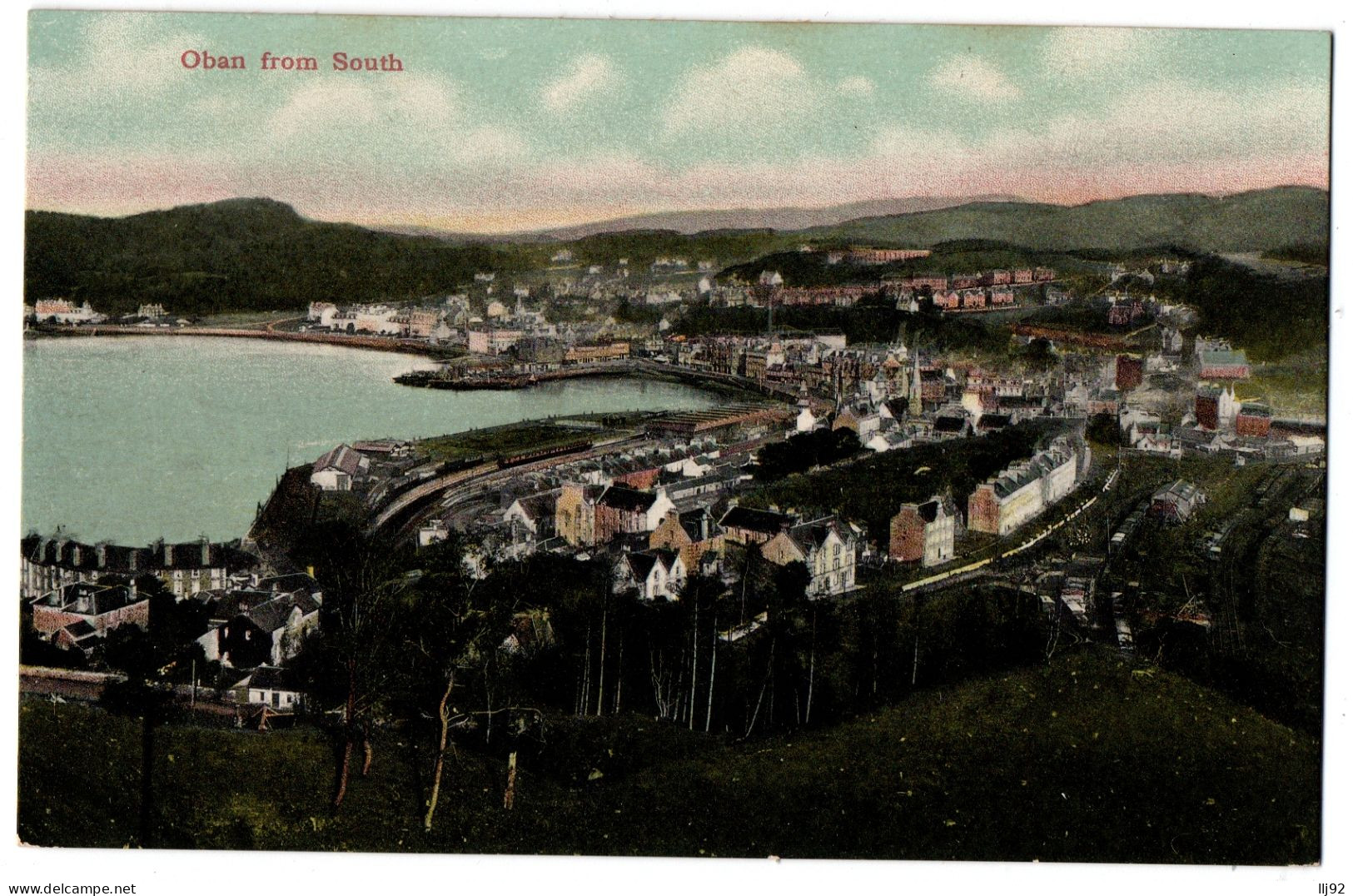 CPA ROYAUME UNI - OBAN - Oban From South - UK Old Postcard - Argyllshire