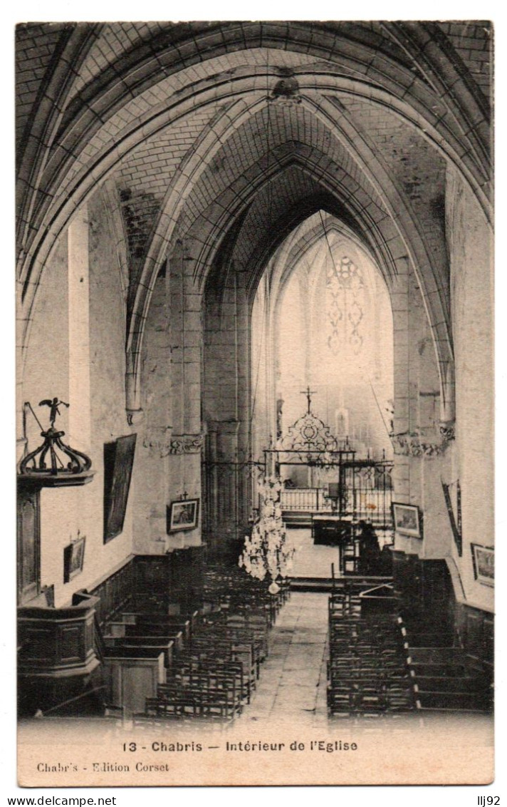 CPA 36 - CHABRIS (Indre) - 13. Intérieur De L'Eglise - Ed. Corset - Other & Unclassified