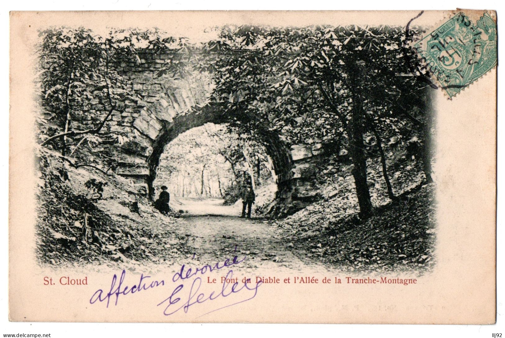 CPA 92 - ST-CLOUD (H. De Seine) - Le Pont Du Diable Et L'Allée Tranche-Montagne - Saint Cloud