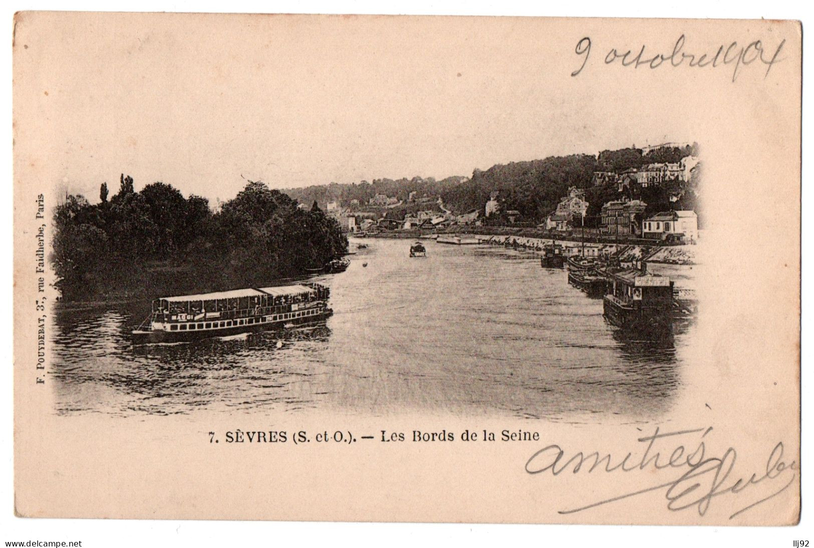 CPA 92 - SEVRES (Hauts De Seine) - 7. Les Bords De La Seine - Dos Simple - Sevres