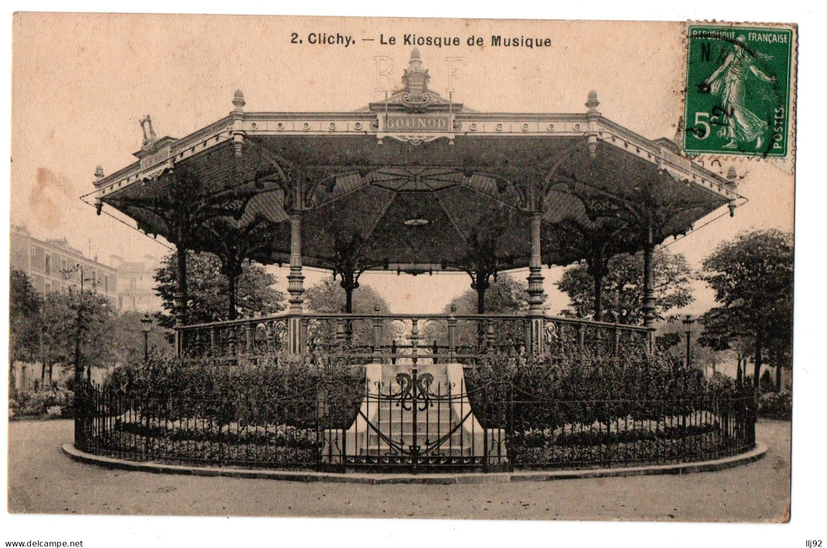 CPA 92 - CLICHY (Hauts De Seine) - 2. Le Kiosque De Musique - Clichy