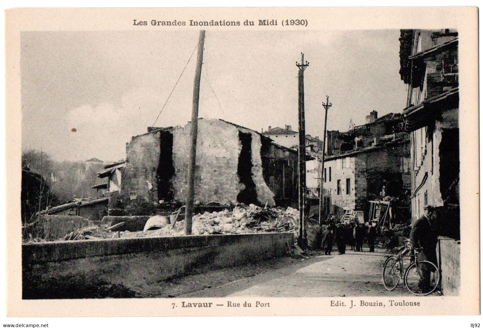 CPA 81 - LAVAUR (Tarn) - 7. Rue Du Port (Les Grandes Inondations De 1930) - Lavaur
