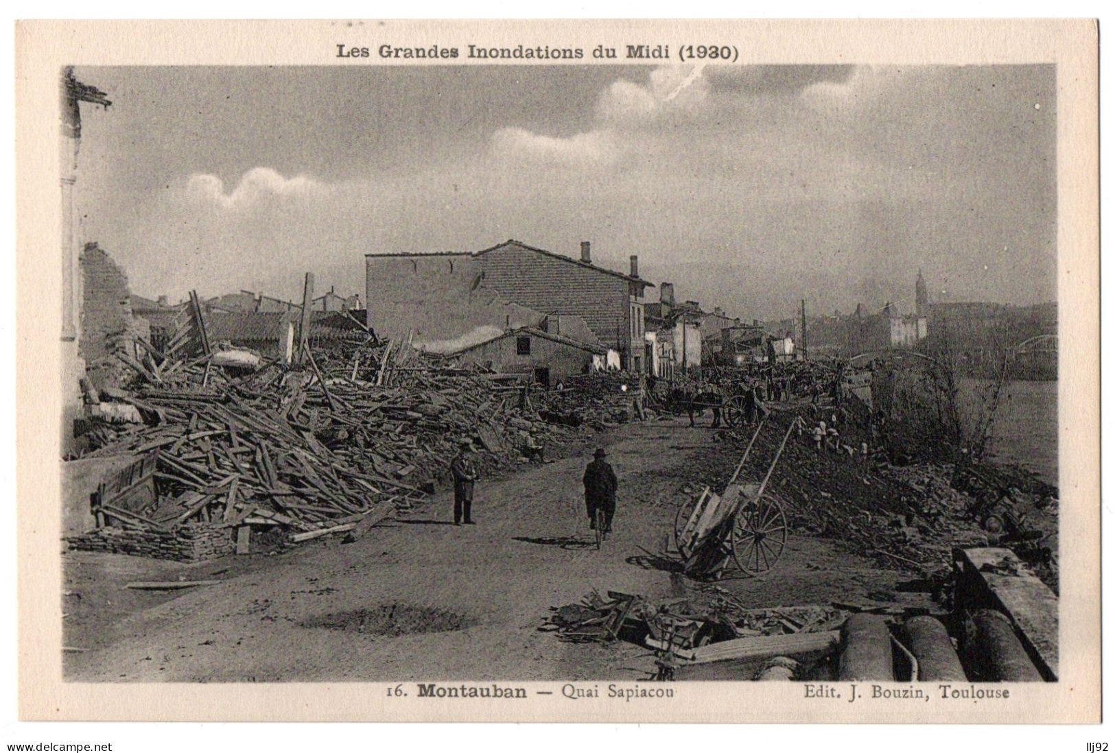 CPA 82 - MONTAUBAN (Tarn Et Garonne) - 16. Quai Sapiacou, Inondations 1930 - Montauban