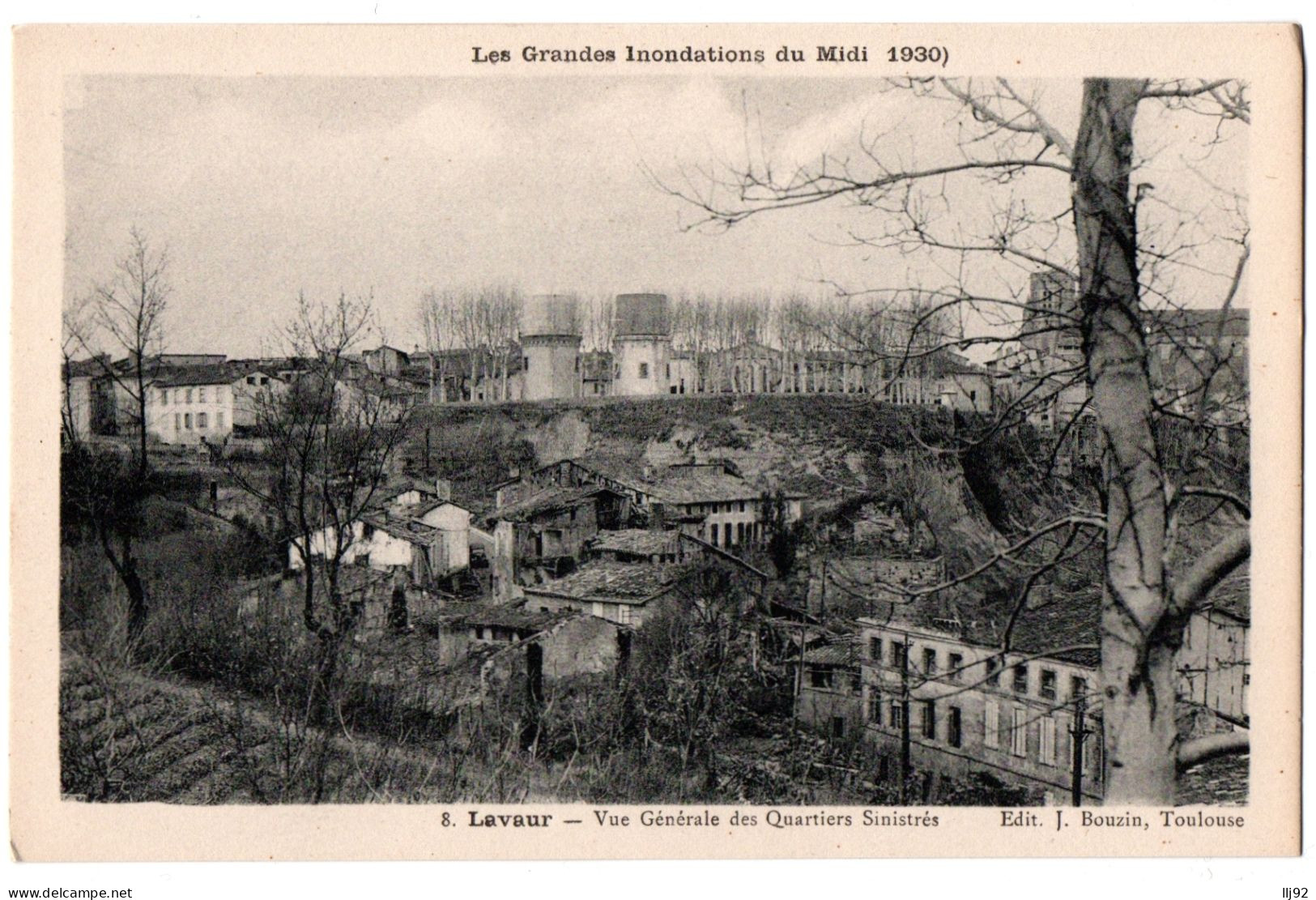 CPA 81 - LAVAUR (Tarn) - 8. Vue Générale Des Quartiers Sinistrés (1930) - Lavaur