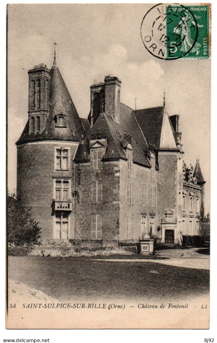 CPA 61 - SAINT SULPICE SUR RILLE (Orne) - 54. Château De Fontenil - LL - Other & Unclassified