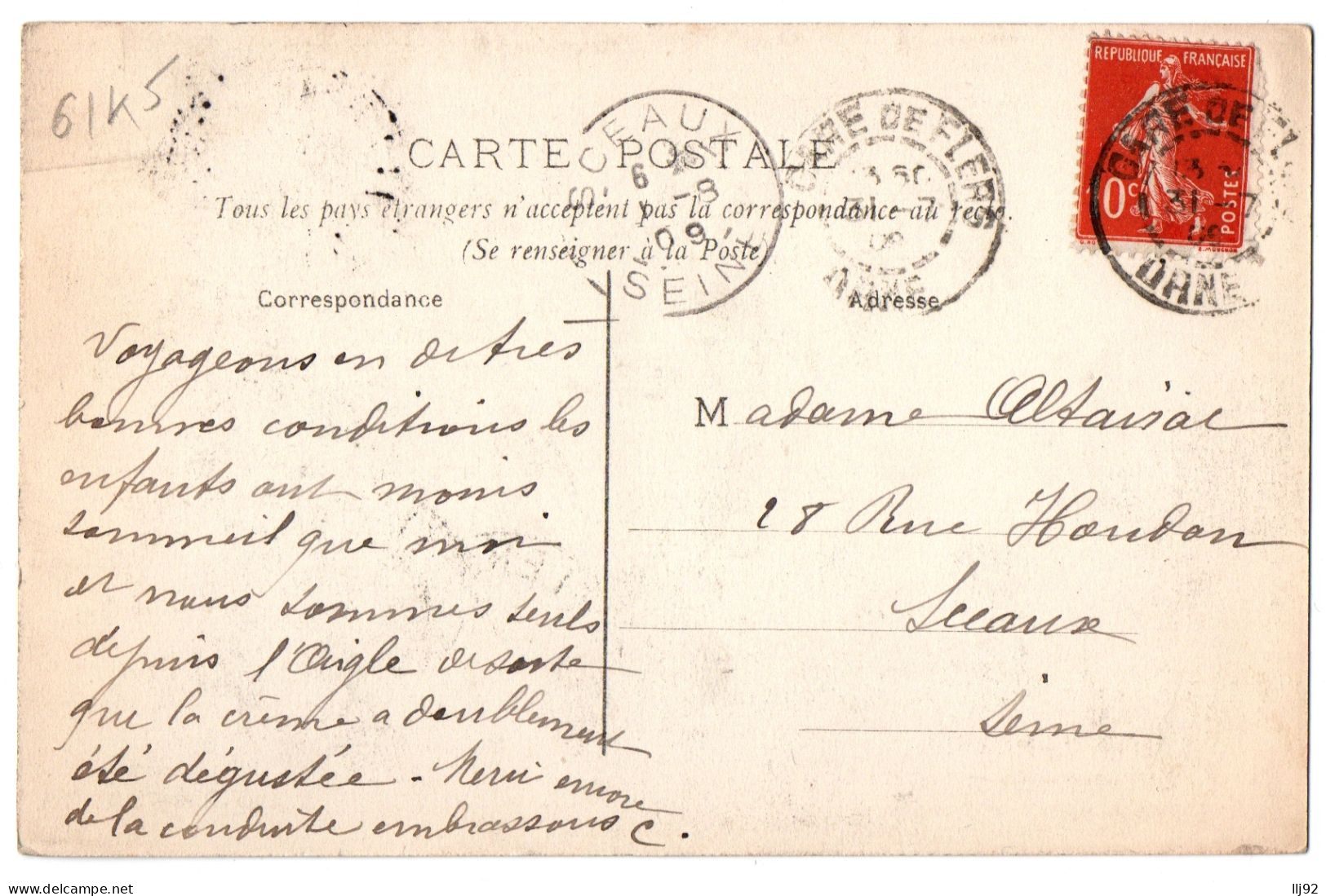 CPA 61 - FLERS (Orne) Jardin Normand 1908. L'heure Du Repos, Buvette Et Causette - Flers