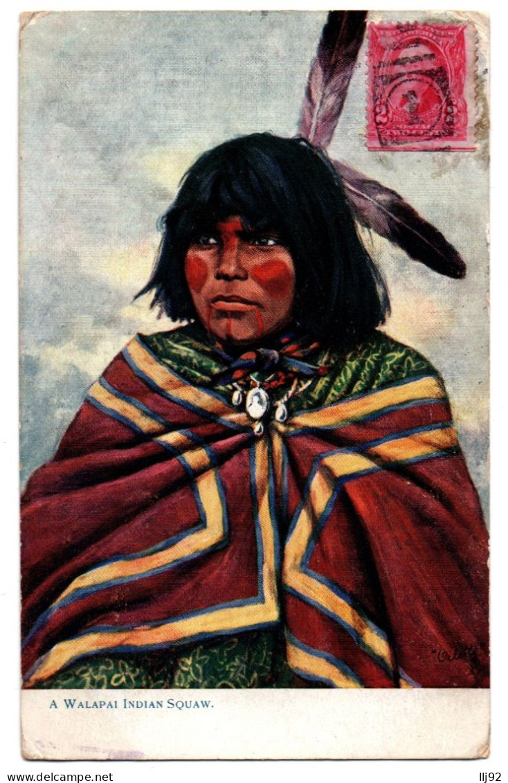 CPA - USA - A Walapai Indian Squaw, Oilette 2437 "Indian Women" - Bekende Personen