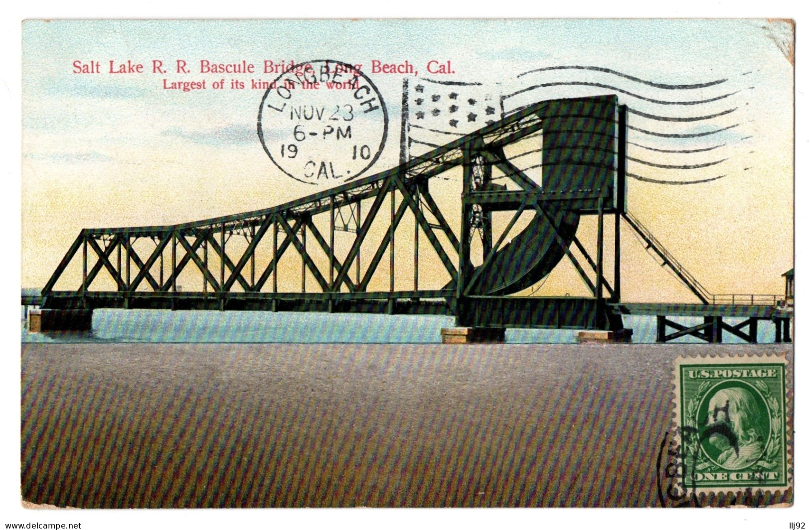 CPA - USA - Salt Lake R. R. Bascule Bridge, Long Beach, California - Autres & Non Classés