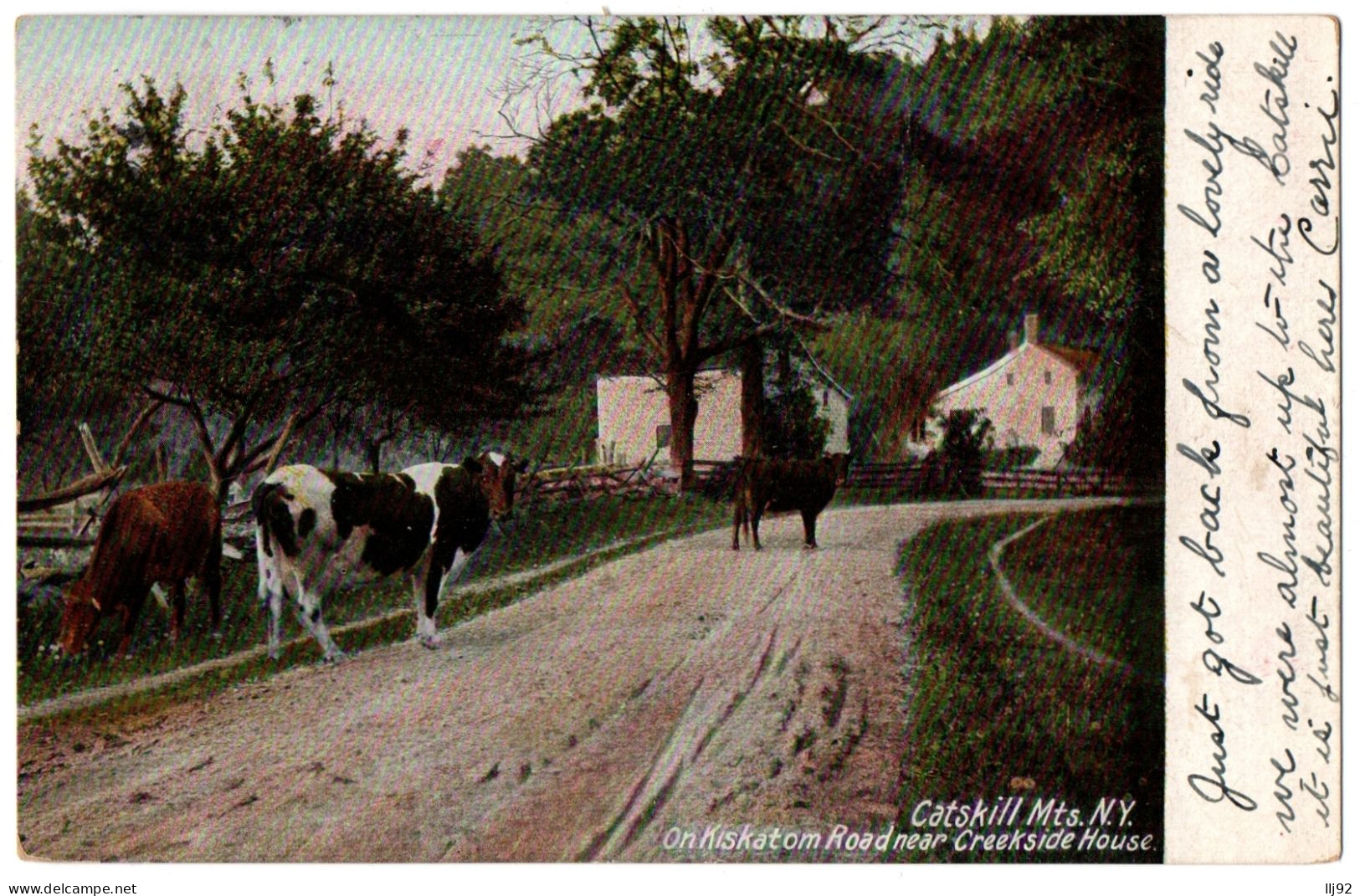 CPA - USA - Catskill Mts - On Kiskatom Road Near Creekside House, NY. Dos Simple - Other & Unclassified